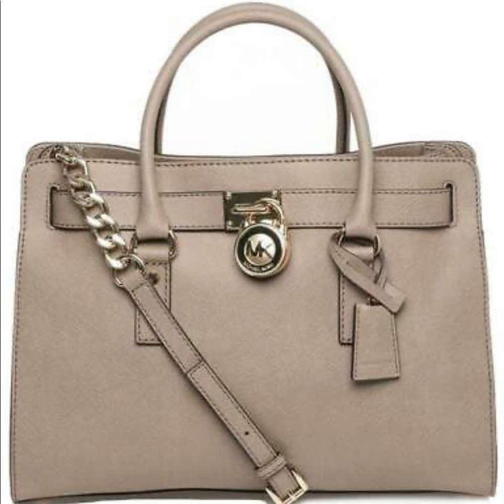 Michael Kors Hamilton NWOT Dune satchel Crossbody - Picture 5 of 13